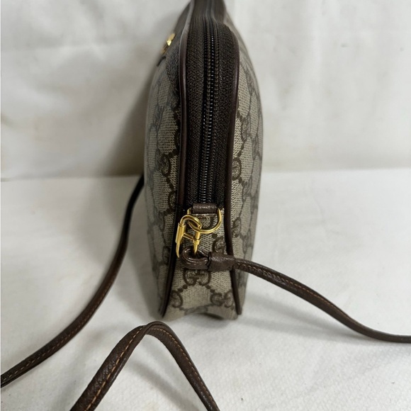 Authentic Vintage  Gucci Crossbody Bag Brown PVC
Pre-Owned - Picture 4 of 9